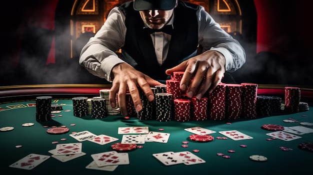 CQ9 live dealer studio with Andar Bahar card table and multiple camera angles